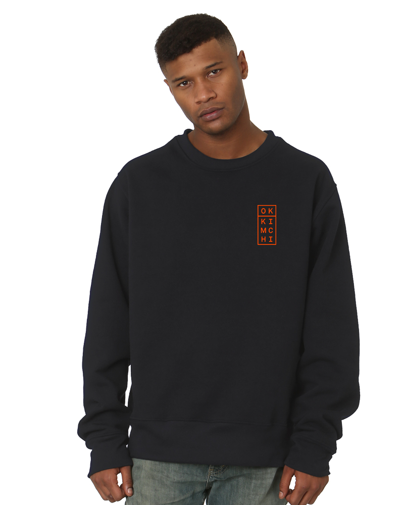 OK KIMCHI Logo Heavyweight Crew Neck Sweatshirt