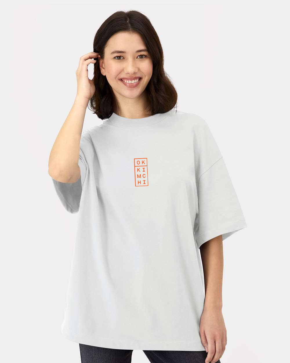 OK KIMCHI Vertical Logo Tee