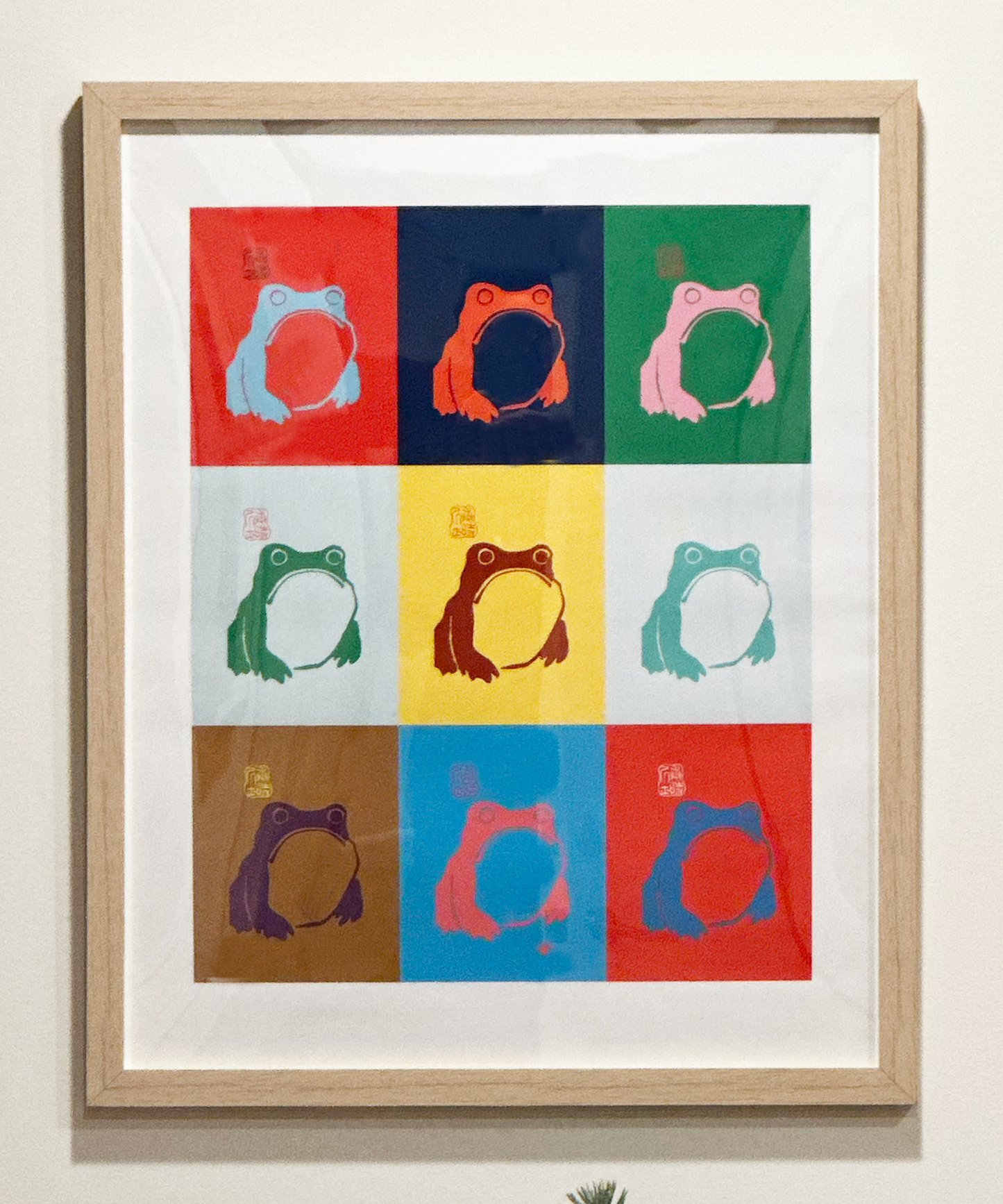 Warhol Inspired Frog Print